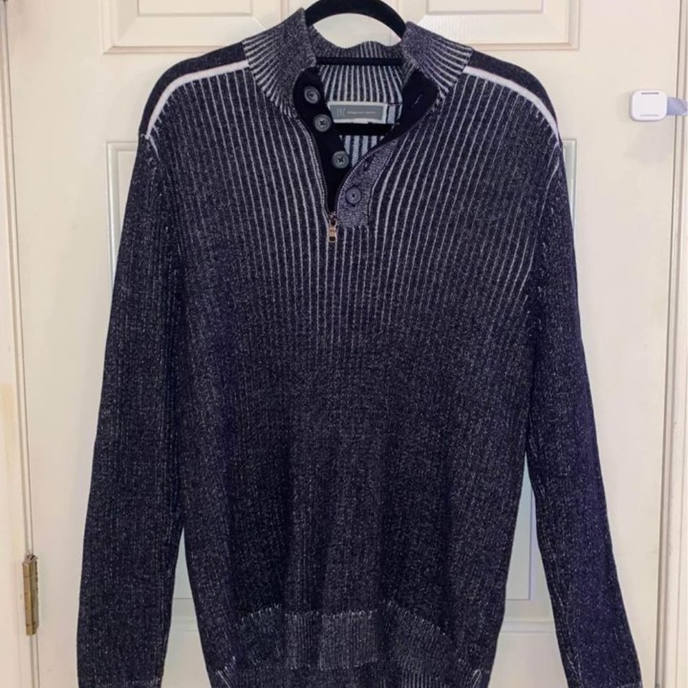 INC International Concepts Quarter Zip Cardigan Sweater